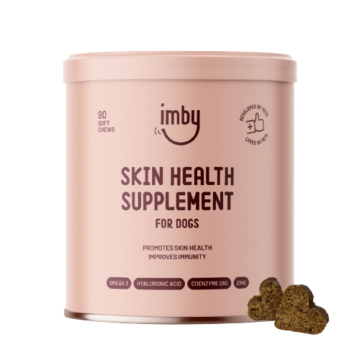 IMBY, Skin Health Supplement for Dogs/ Συμπλήρωμα Διατροφής για την Υγεία του Δέρματος για Σκύλους, 90 Μαλακές Μασώμενες Ταμπλέτες