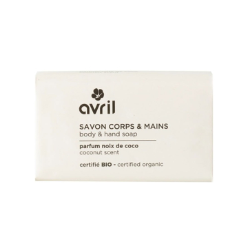 Avril BIO, Body and Hand Soap Coconut-Scented/ Σαπούνι Σώματος και Χεριών με Άρωμα Καρύδας, 100γρ