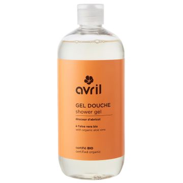 Avril BIO, Organic Shower Gel with Aloe Vera, Apricot Scent, 500ml