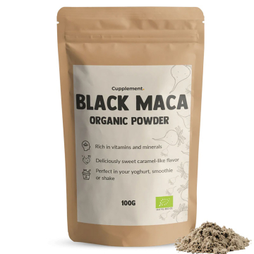Cupplement, BIO Black Maca Powder/ Βιολογικό Μαύρο Μάκα σε Σκόνη,100γρ