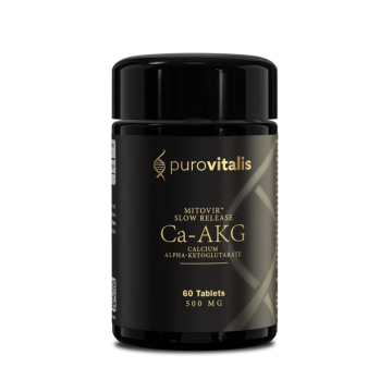 Purovitalis, Slow Release Calcium AKG/ Ασβέστιο Αργής Αποδέσμευσης AKG, 60 Ταμπλέτες