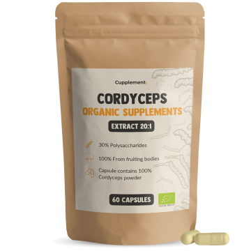 Cupplement, Organic Cordyceps Extract/ Βιολογικό Εκχύλισμα Cordyceps, 60 Κάψουλες