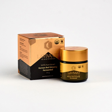 Lavivant, Korean Fermented Red Ginseng / Κορεατικό Ζυμωμένο Κόκκινο Τζίνσενγκ, 100% Καθαρή Πάστα Εκχυλίσματος, 110mg/γρ, 30γρ, ΧΡΥΣΟ