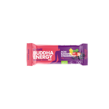 Iswari, BIO Buddha Energy Bar, Acai, Banana & Strawberry, Gluten Free, 35g / Μπάρα Ενέργειας με Ακάι, Μπανάνα & Φράουλα, 35γρ.