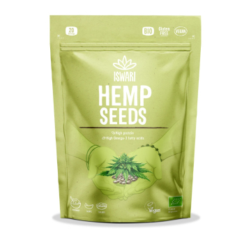 Iswari, BIO Shelled Hemp Seeds, Gluten Free, 250g / Αποφλοιωμένοι Σπόροι Κάνναβης, 250γρ.