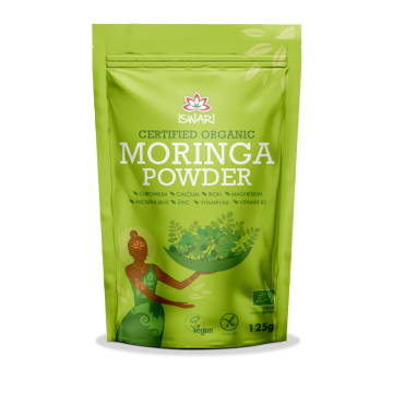 Iswari, BIO Moringa Powder, Gluten Free, 125g / Μορίνγκα σε σκόνη, 125γρ.