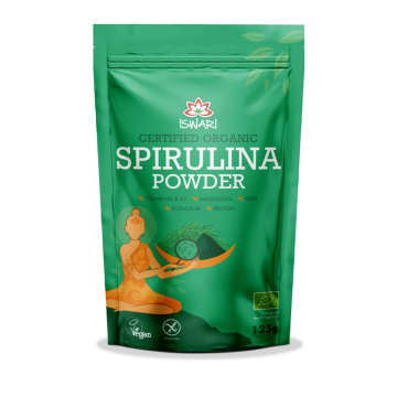 Iswari, BIO Spirulina Powder, Gluten Free, 125g / Σπιρουλίνα σε σκόνη, 125γρ.