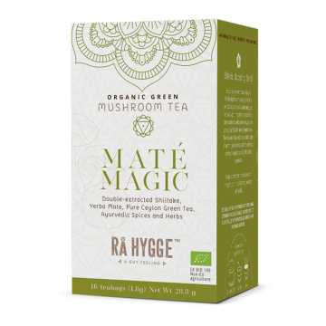 RA Hygge, BIO Maté Magic, Yerba Maté Tea with Shiitake/ Βιολογικό Τσάι Yerba Mate με Shiitake, 16 Σακουλάκια
