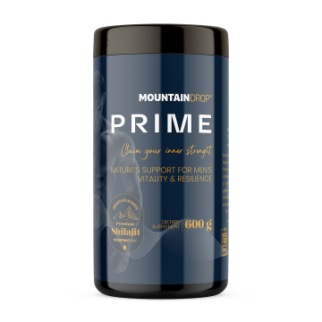  Mountaindrop PRIME, Shilajit Blend, Natural Testosterone Booster/ PRIME, Μίγμα Shilajit, Φυσικό Ενισχυτικό Τεστοστερόνης  600γρ