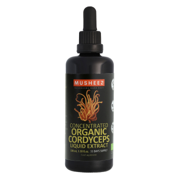 Musheez, BIO, Cordyceps Liquid Dual Extract 15:1, Alcohol Free / Υγρό Εκχύλισμα Cordyceps Διπλής Απόσταξης 15:1, Χωρίς Αλκοόλ, 100ml