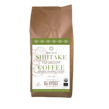 Rå Hygge, BIO Shiitake Mushroom Coffee, Whole Beans / Βιολογικός Καφές με Μανιτάρια Shiitake, Ολόκληροι Κόκκοι, 1Kg