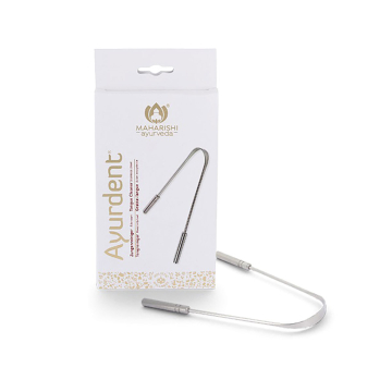 Maharishi Ayurveda, Tongue Cleaner, Stainless Steel/ Καθαριστικό Γλώσσας, Ανοξείδωτο Ατσάλι