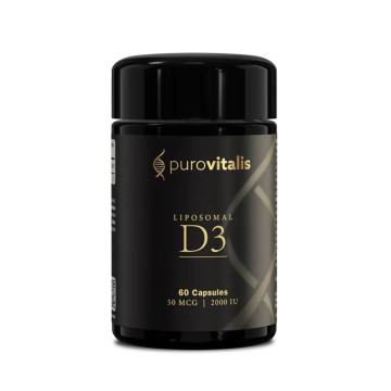 Purovitalis, Liposomal Vitamin D3 2000 IU, 60 Vegan Capsules / Λιποσωμική Βιταμίνη D3 2000 IU, 60 Χορτοφαγικές Κάψουλες