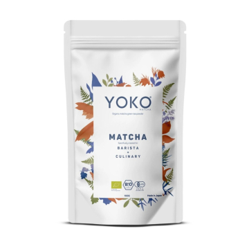 Yoko, Organic PREMIUM Matcha Powder, Barista & Culinary, 100g 