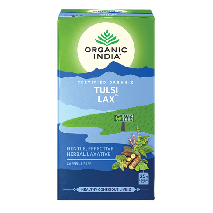 Organic India, Wellness Tulsi Tea, Lax, Caffeine Free | Herbalista     